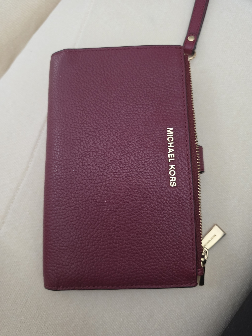 Michael Kors Women's Wristlet Wallet - Plum 7inch X 4 Inch Approx.